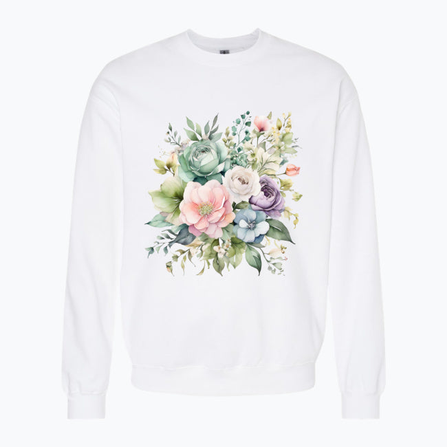 Bluza damska - Pastelowe kwiaty