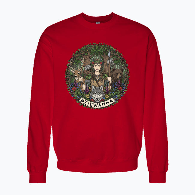 Bluza damska z nadrukiem - Dziewanna - Mitologia słowiańska