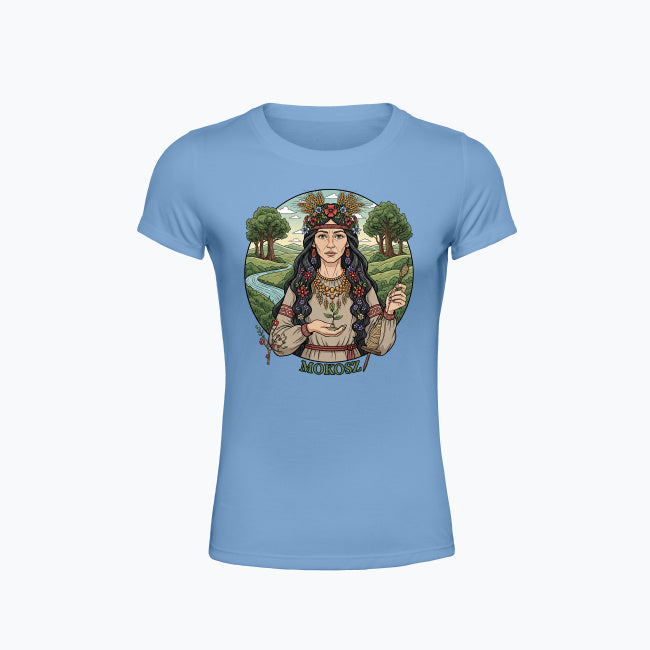 T-shirt damski z nadrukiem - Mokosz - Mitologia słowiańska