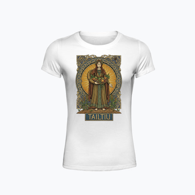 T-shirt damski z nadrukiem - Tailtiu - Mitologia celtycka