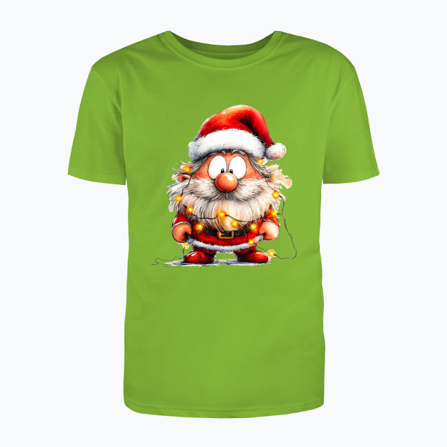 T-shirt męski z nadrukiem - Przystrojony Mikołaj