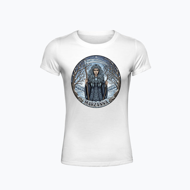 T-shirt damski z nadrukiem - Marzanna - Mitologia słowiańska