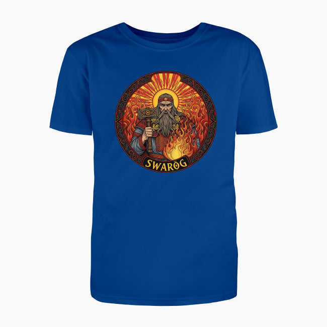 T-shirt męski z nadrukiem - Swaróg - Mitologia słowiańska