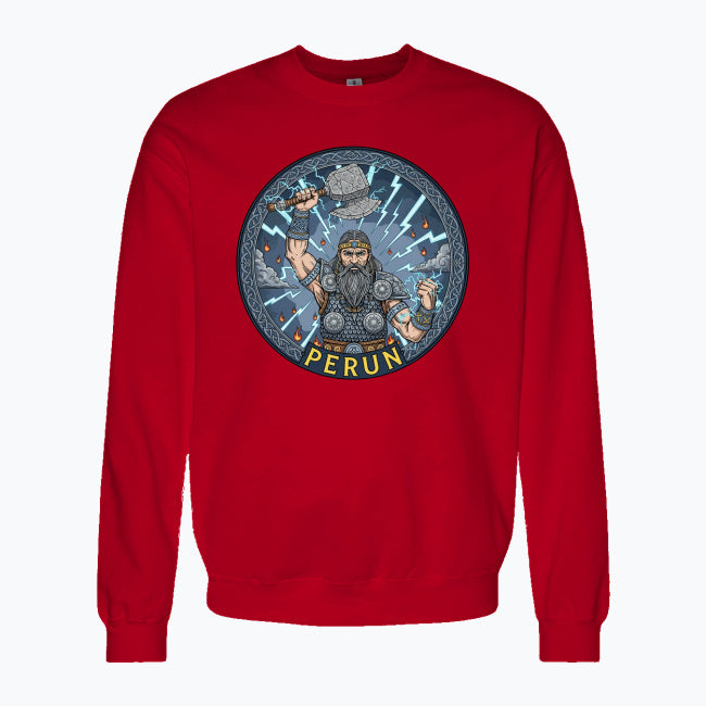 Bluza męska z nadrukiem - Perun - Mitologia słowiańska