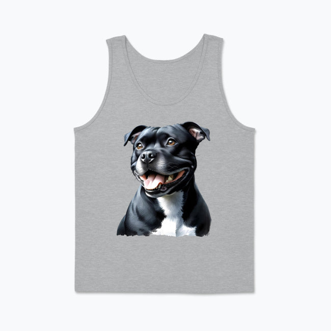 Męski top z nadrukiem - Staffordshire Bull Terrier
