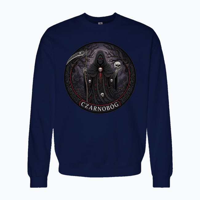 Bluza męska z nadrukiem - Czarnobóg - Mitologia słowiańska