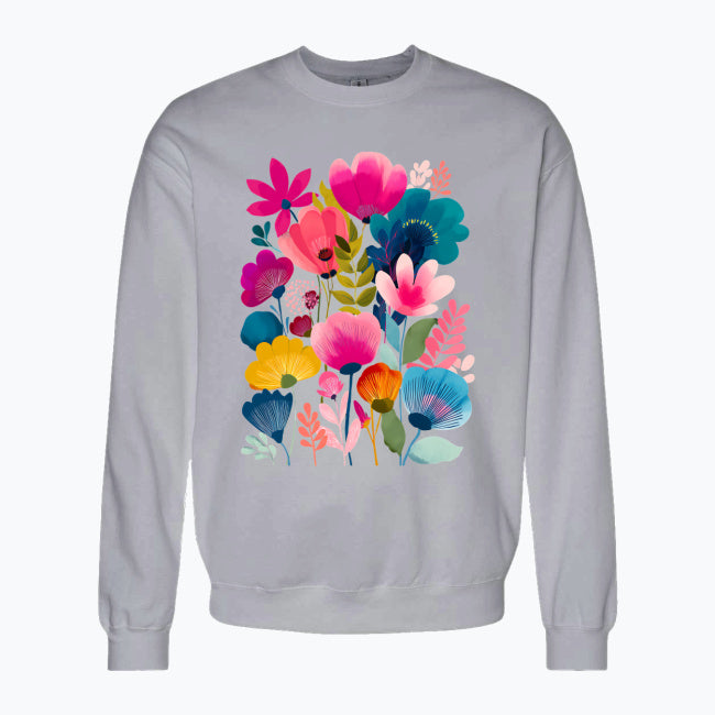 Bluza damska - Kolorowe kwiaty