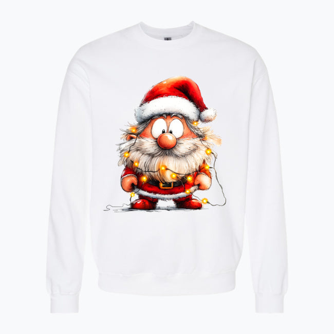 Bluza męska z nadrukiem - Przystrojony mikołaj