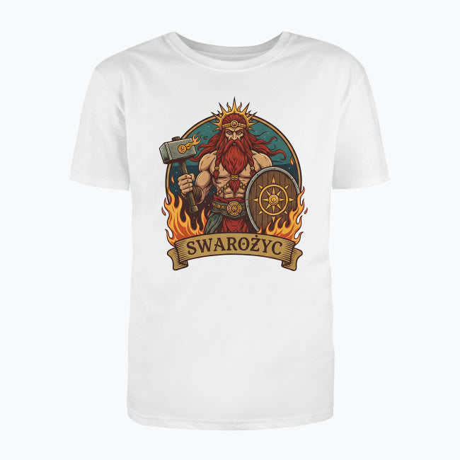 T-shirt męski z nadrukiem - Swarożyc - Mitologia słowiańska