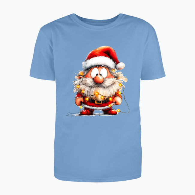 T-shirt męski z nadrukiem - Przystrojony Mikołaj