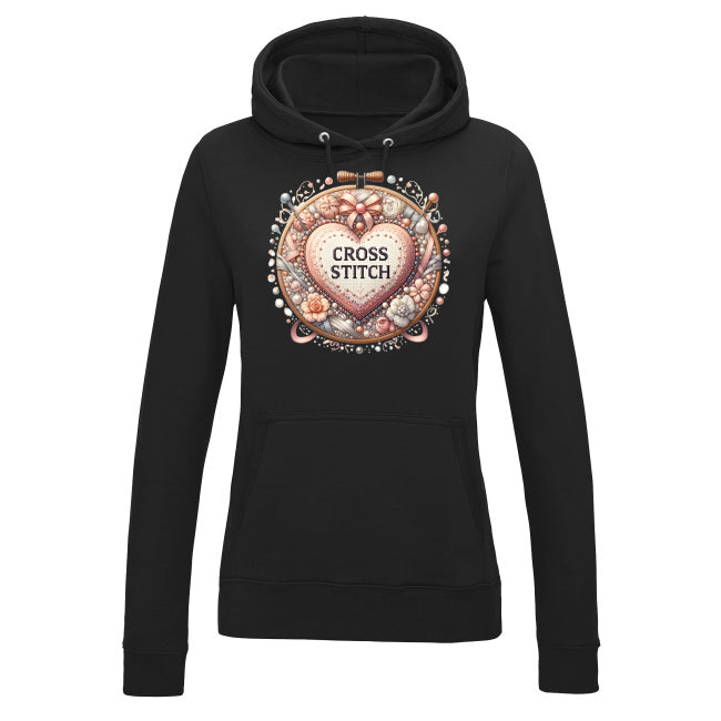 Damska bluza z kapturem - Cross stitch