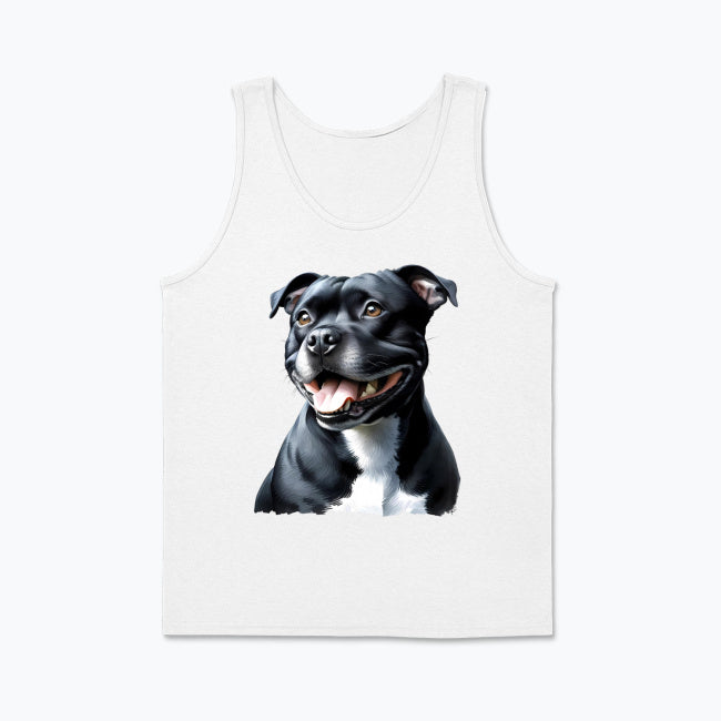 Męski top z nadrukiem - Staffordshire Bull Terrier