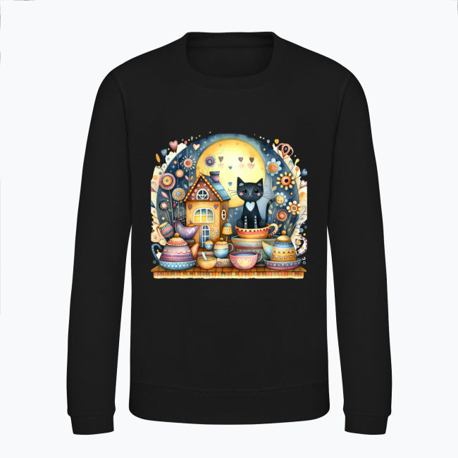 Bluza dziecięca - Kotek w porcelanie