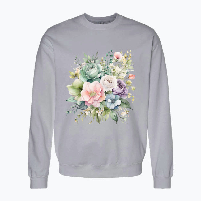 Bluza damska - Pastelowe kwiaty