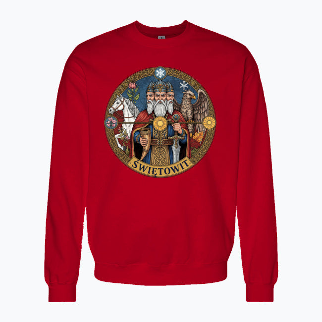 Bluza męska z nadrukiem - Świętowit - Mitologia słowiańska
