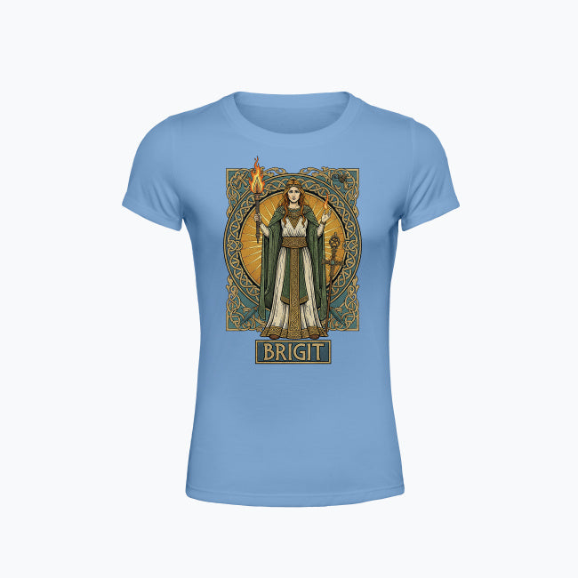 Koszulka damska z nadrukiem - Brigit - Mitologia celtycka