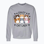 Bluza damska z nadrukiem - Crazy cat lady