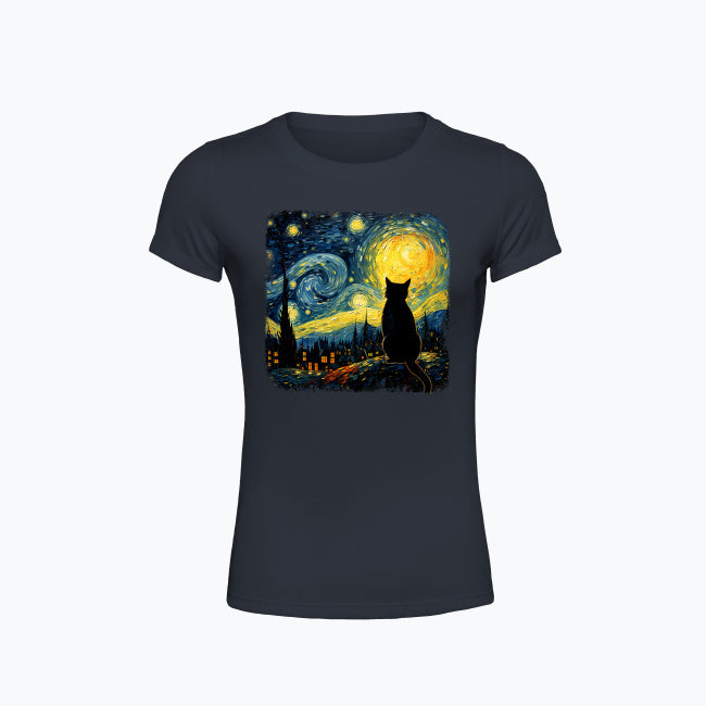 T-shirt z nadrukiem - Kot van Gogha