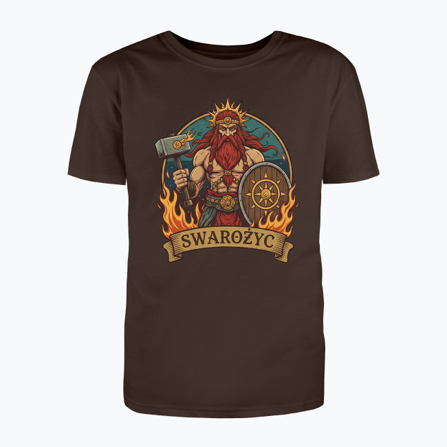 T-shirt męski z nadrukiem - Swarożyc - Mitologia słowiańska