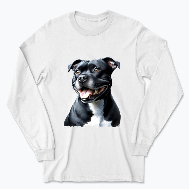 Męska koszulka z długim rękawem - Staffordshire Bull Terrier