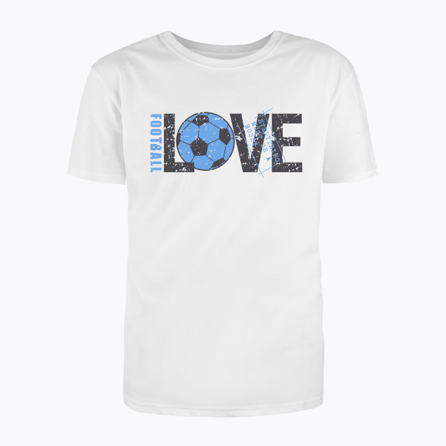 T-shirt męski z nadrukiem - Love football