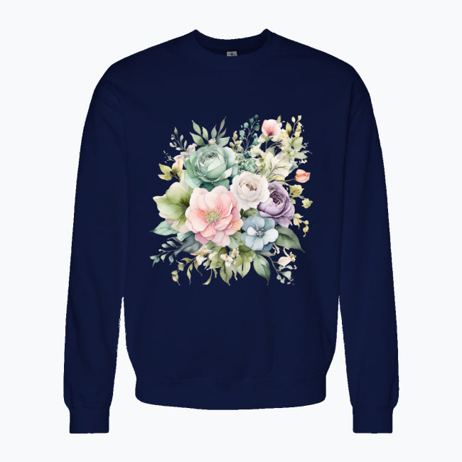 Bluza damska - Pastelowe kwiaty