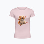 T-shirt damski - Szalony chomik