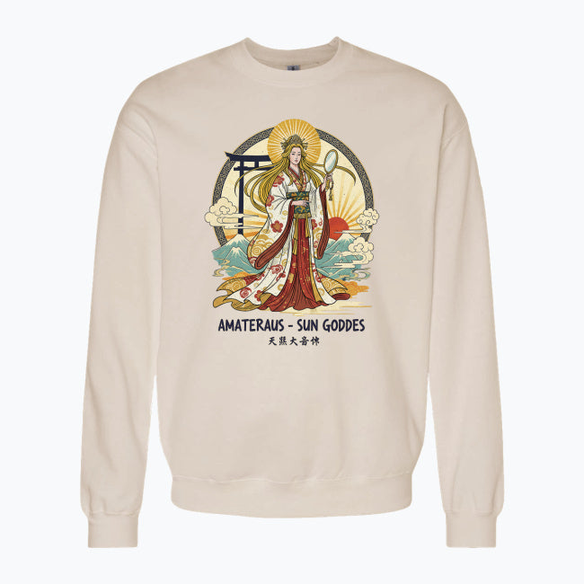 Bluza damska z nadrukiem - Amateraus - Mitologia Japońska