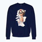 Bluza z nadrukiem - Kobieta z wiankiem