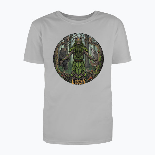 T-shirt męski z nadrukiem - Leszy - Mitologia słowiańska
