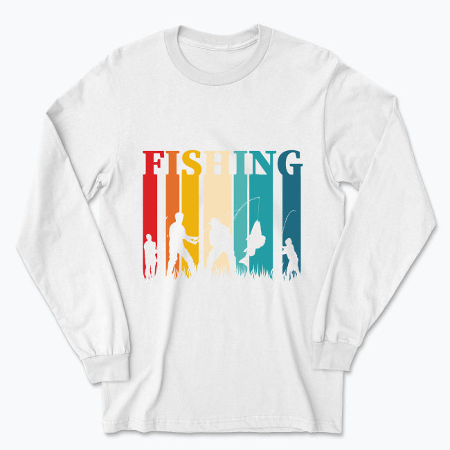 Męska koszulka z długim rękawem - Fishing