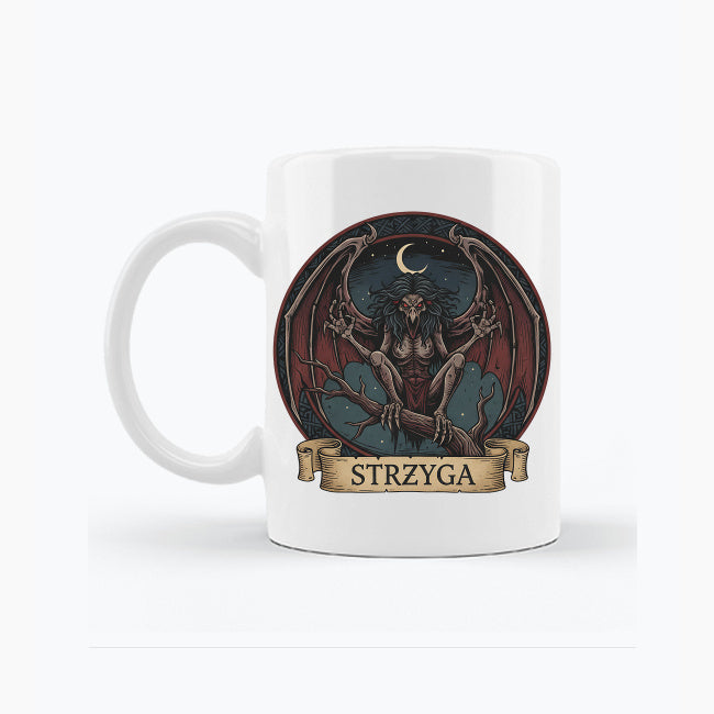 Kubek z nadrukiem - Strzyga - Mitologia słowiańska