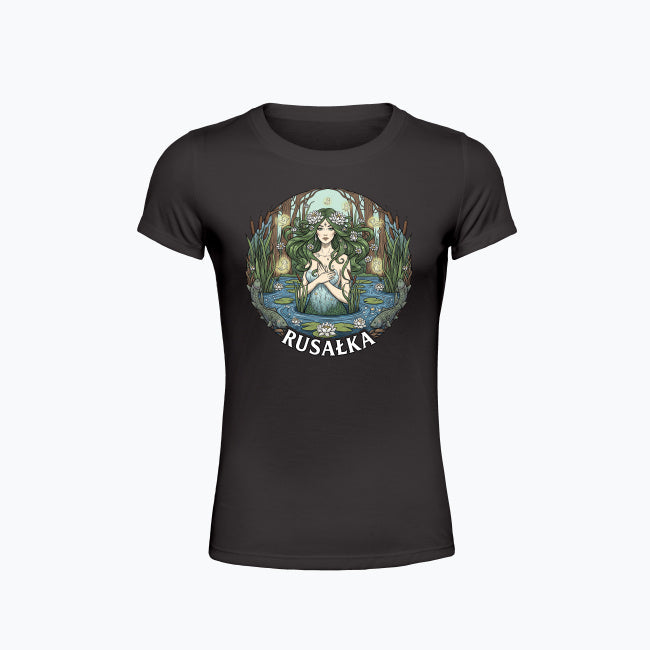T-shirt damski z nadrukiem - Rusałka - Mitologia słowiańska