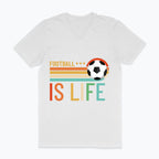 Męska koszulka V-neck - Football is life