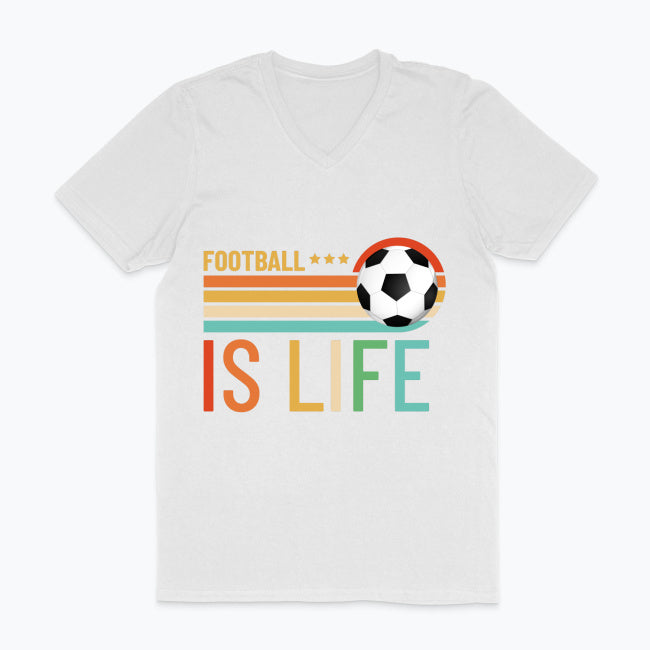 Męska koszulka V-neck - Football is life