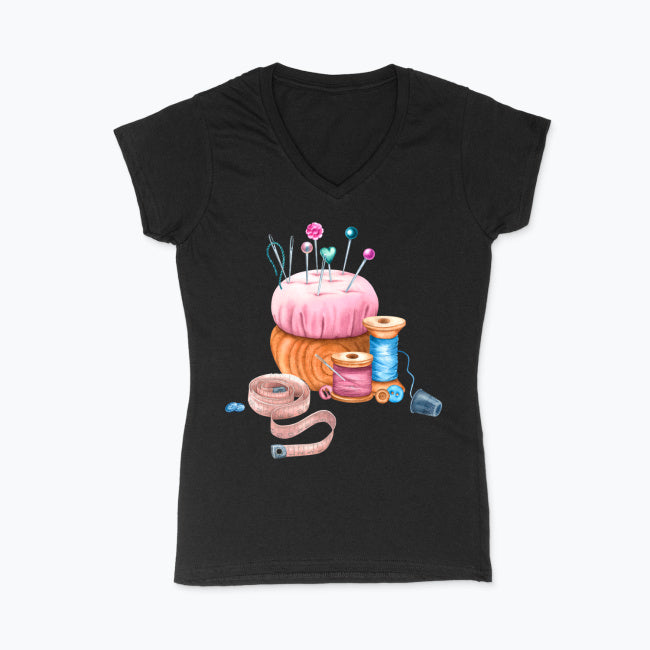 Koszulka damska V-neck - Krawiecka pasja