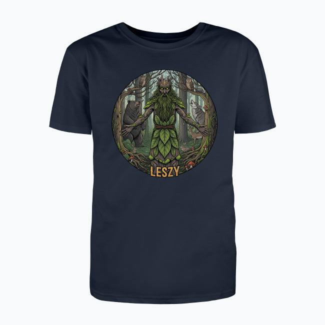 T-shirt męski z nadrukiem - Leszy - Mitologia słowiańska