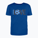 T-shirt męski z nadrukiem - Love football