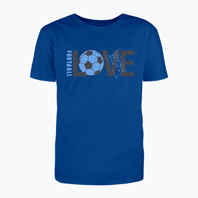 T-shirt męski z nadrukiem - Love football