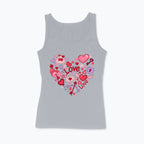 Damski Top z nadrukiem haftu - Serce Love