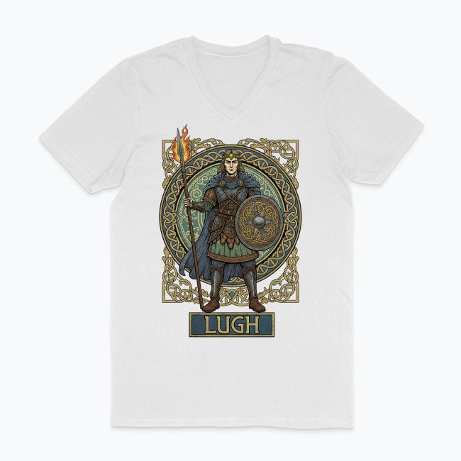 Męska koszulka V-neck - Lugh - Mitologia celtycka
