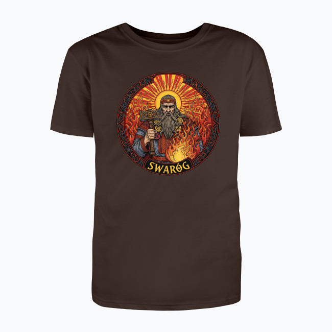 T-shirt męski z nadrukiem - Swaróg - Mitologia słowiańska