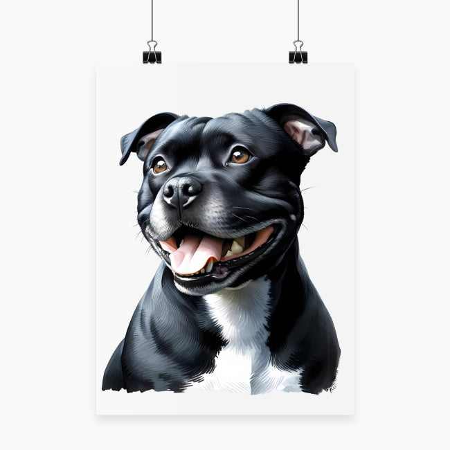 Plakat pionowy Pies - Staffordshire Bull Terrier