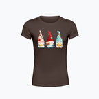 T-shirt damski z nadrukiem - Pracowite gnomy
