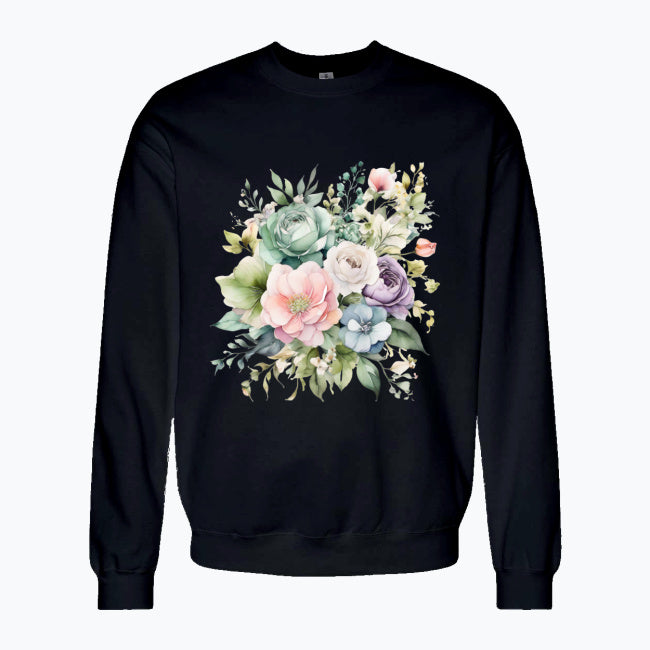 Bluza damska - Pastelowe kwiaty