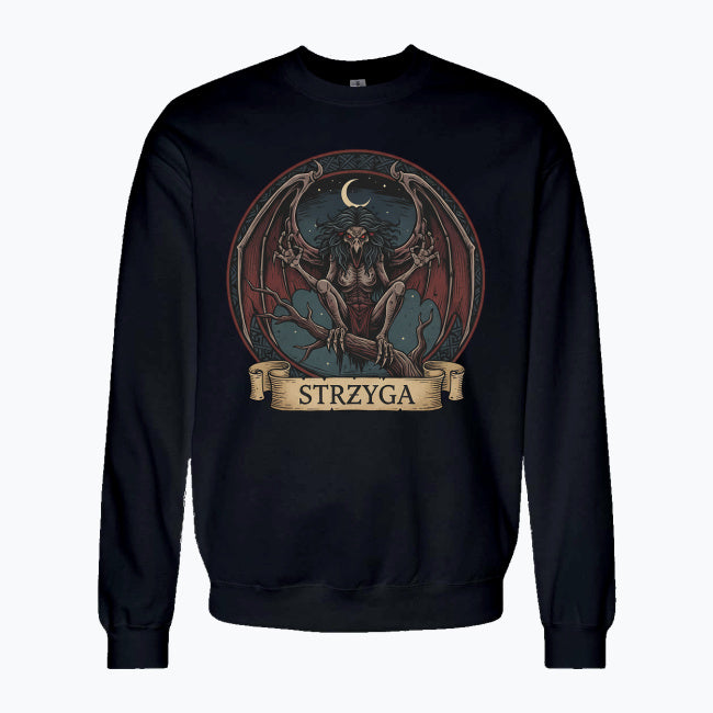 Bluza męska z nadrukiem - Strzyga - Mitologia słowiańska