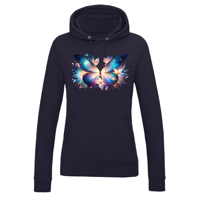 Damska bluza z kapturem - Bajkowy motyl