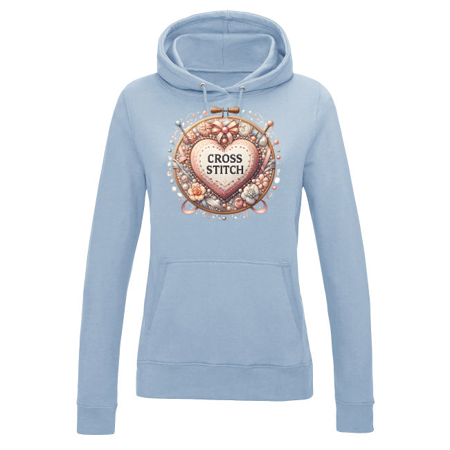 Damska bluza z kapturem - Cross stitch