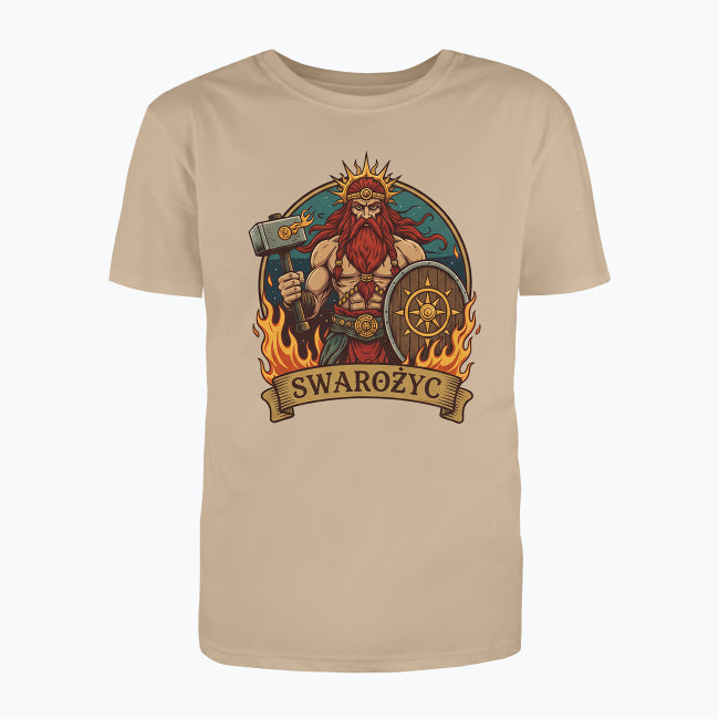 T-shirt męski z nadrukiem - Swarożyc - Mitologia słowiańska