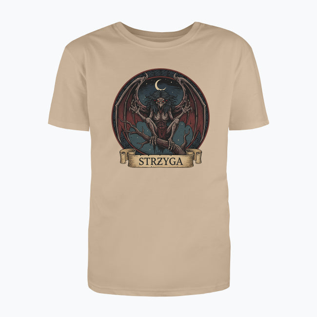T-shirt męski z nadrukiem - Strzyga - Mitologia słowiańska